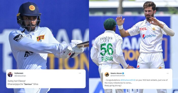 Twitter reactions: Dhananjaya de Silva’s resilient innings rescues Sri Lanka after Shaheen Afridi’s early blows on Day 1
