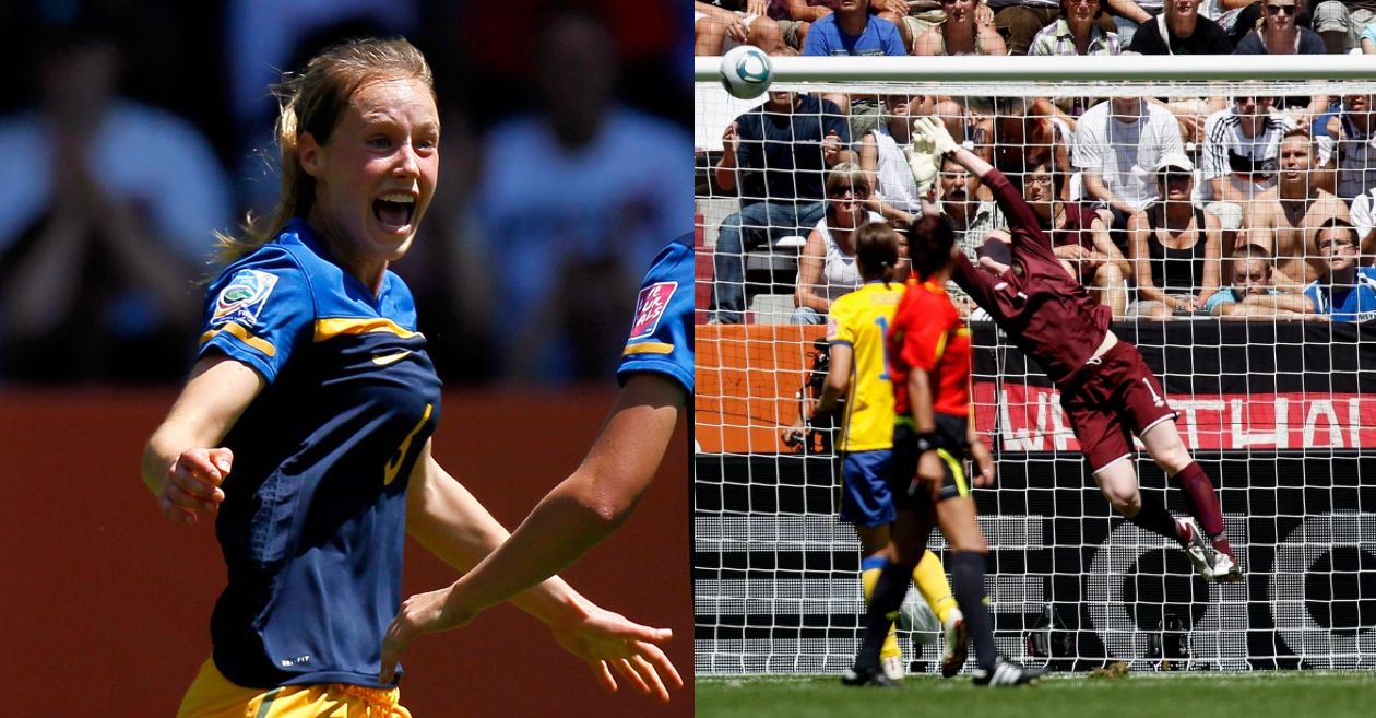 Relive the moment when Ellyse Perry scored a goal for Australia at FIFA Women’s World Cup
