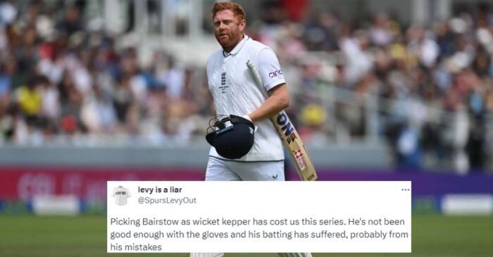 Ashes 2023: Fans lambast England wicketkeeper Jonny Bairstow following his poor dismissal on Day 2 of the 3rd Test
