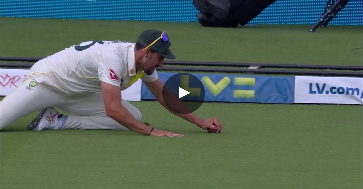 Read more about the article Ashes 2023 [WATCH]: Mitchell Starc catch controversially ruled ‘not out’; Aussie legends left fuming