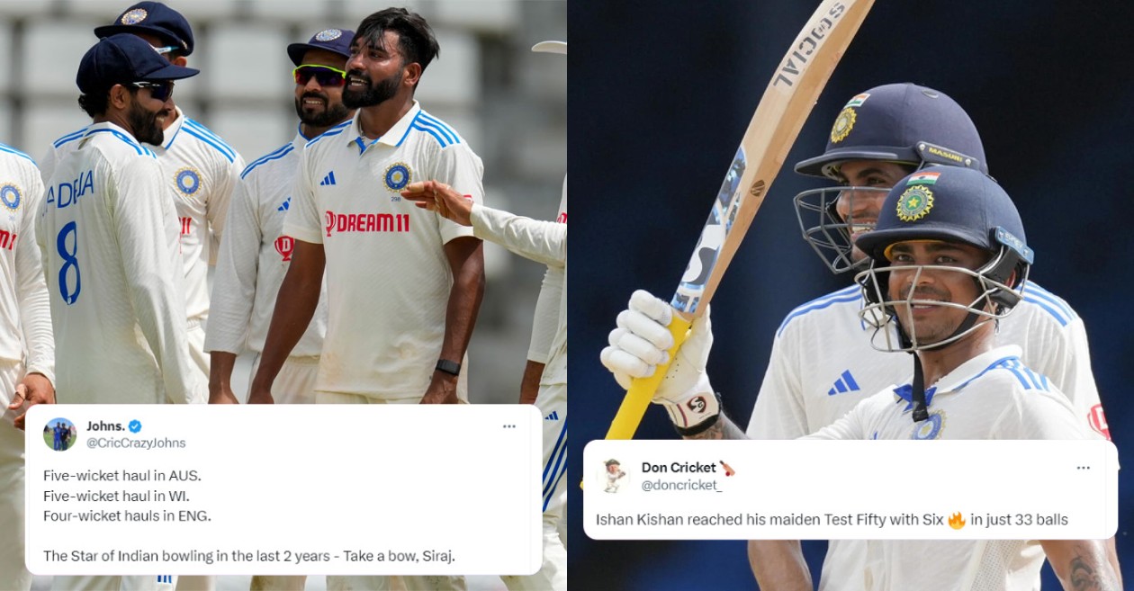 Twitter Reactions: Mohammed Siraj’s fifer and Ishan Kishan’s fifty gives India an upper hand over West Indies – WI vs IND, 2023