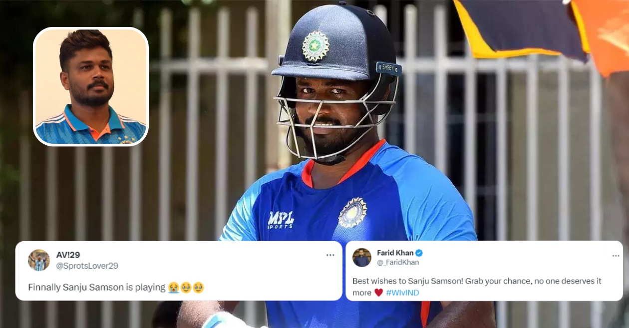 Fans delighted over Sanju Samson’s induction into India’s playing XI for the second ODI against West Indies