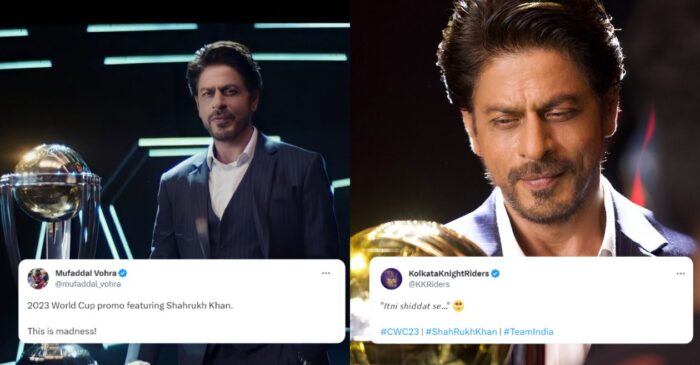 Twitterati goes berserk as ICC releases ODI World Cup 2023 promo featuring Shah Rukh Khan
