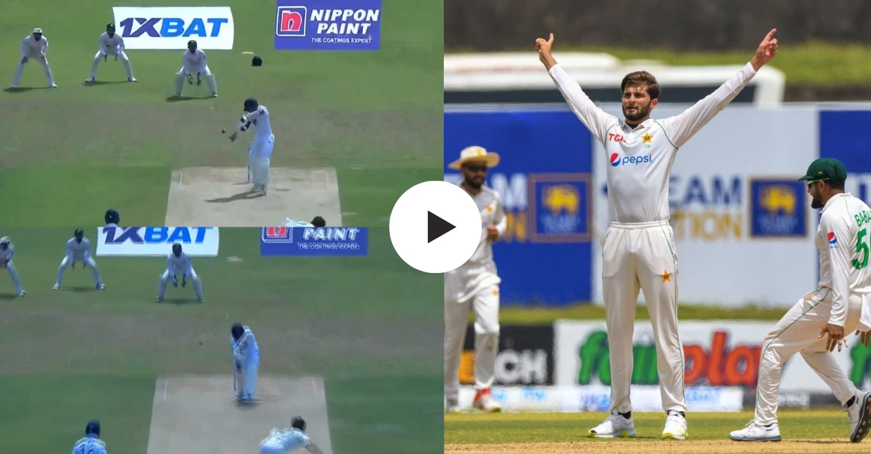 You are currently viewing WATCH: Shaheen Afridi gives Sri Lanka early blows; completes 100 Test wickets