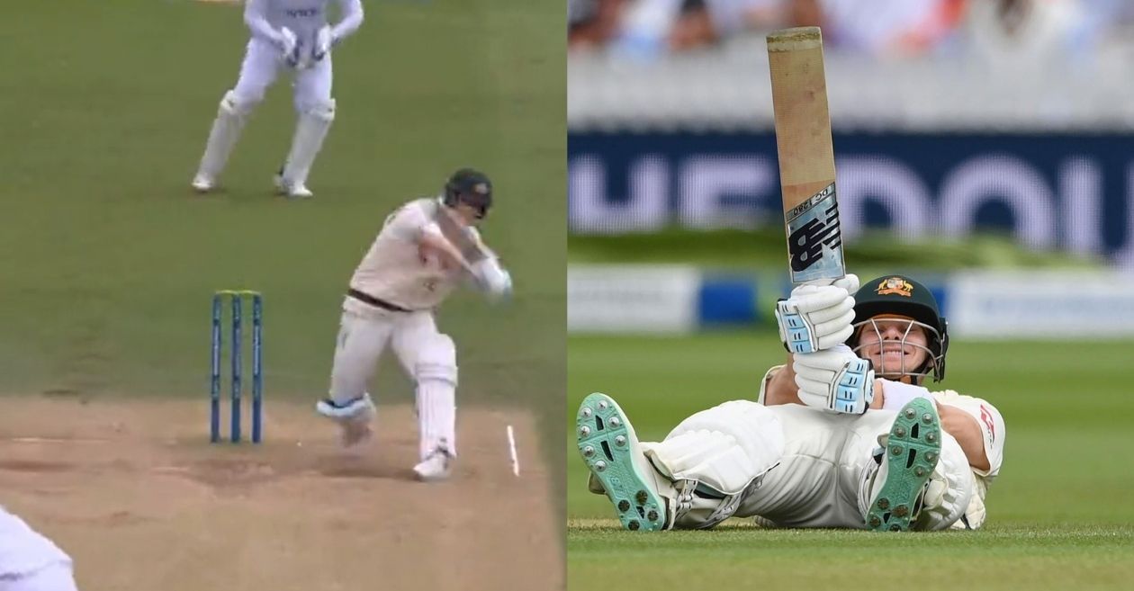 Ashes 2023 [WATCH]: Steve Smith hilariously falls over after attempting a bizarre tennis shot on Day 4 of Lord’s Test