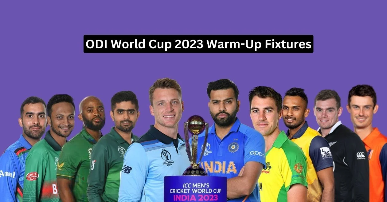 ODI World Cup 2023 ICC announces warmup fixtures for all 10 teams