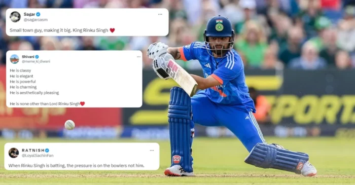 ‘Small town guy, making it big’: Fans heap praises on Rinku Singh after his fiery cameo against Ireland in the 2nd T20I