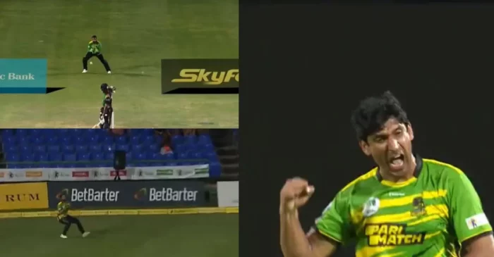 WATCH: Pakistan’s Salman Irshad ignites CPL 2023 with a spectacular triple-wicket over | Caribbean Premier League