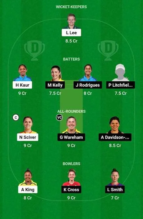 TRT-W vs NOS-W Dream11 Team for today's match