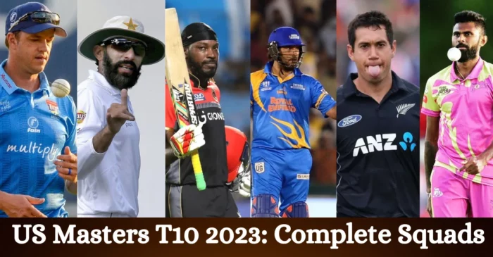 US Masters T10 League 2023: Complete squads of all six participating teams