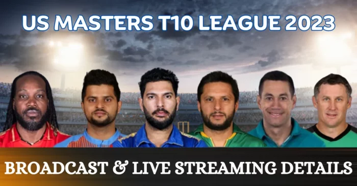 US Masters T10 League 2023 – Broadcast & Live Streaming: When and Where to watch in India, Pakistan, USA, Canada & other countries