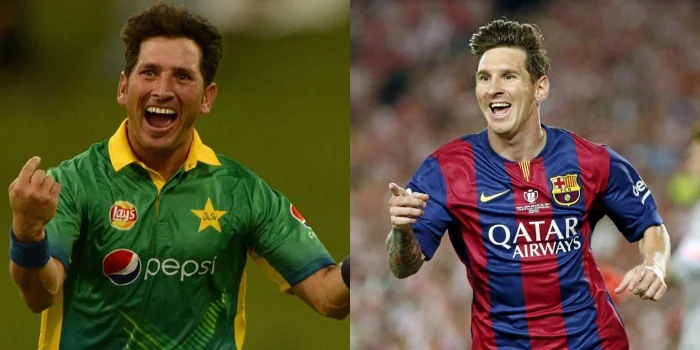 Yasir Shah and Lionel Messi