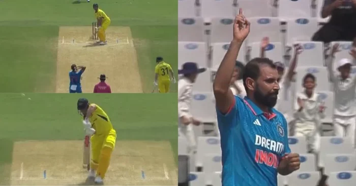 WATCH: Mohammed Shami delivers an absolute peach to send Mitchell Marsh packing – IND vs AUS, 1st ODI