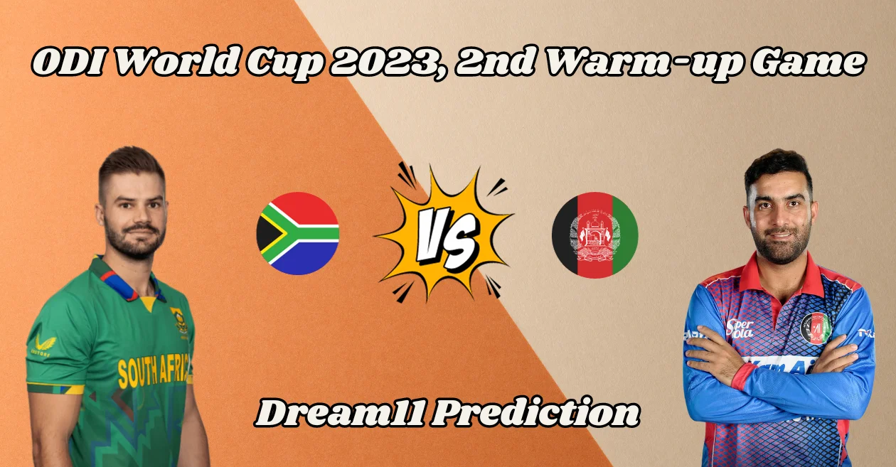 ODI World Cup 2023, 2nd Warm-up game: SA vs AFG – Match Prediction, Dream11 Team, Fantasy Tips & Pitch Report | South Africa vs Afghanistan