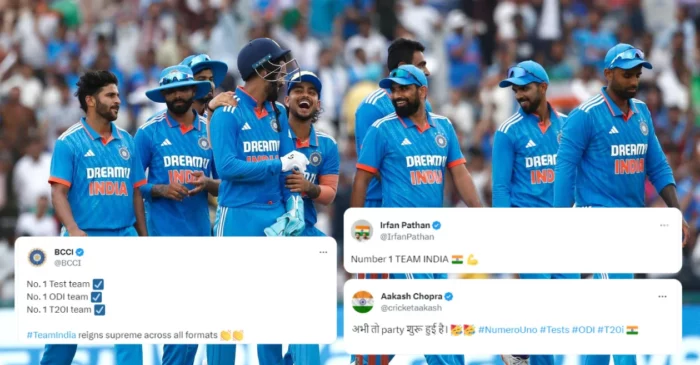 Cricket fraternity goes berserk after India becomes top-ranked side in all three formats following their win over Australia – IND vs AUS 2023