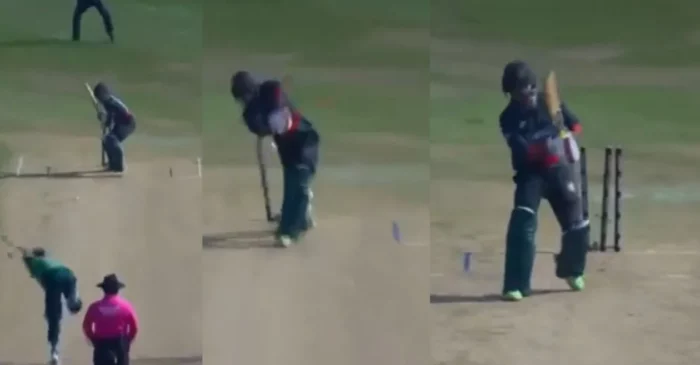 WATCH: Haris Rauf cleans up Towhid Hridoy with a 145 kmph thunderbolt during PAK vs BAN clash at Asia Cup 2023