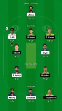 IND vs AUS Dream11 team