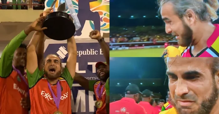 WATCH: Imran Tahir couldn’t control his tears after guiding Guyana Amazon Warriors to maiden CPL title; thanks Ravichandran Ashwin