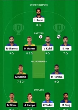 Tomorrow Dream11 Team Prediction - Top