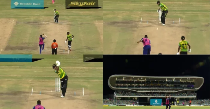 WATCH: Laurie Evans’ spectacular backward sprinting catch sends Alex Hales packing in CPL 2023 game
