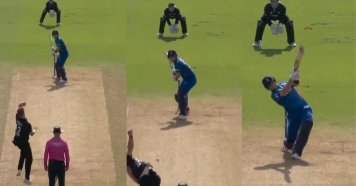 WATCH: Liam Livingstone’s remarkable hat-trick of sixes against Kyle Jamieson leaves spectators shell-shocked | England vs New Zealand 2023, 1st ODI
