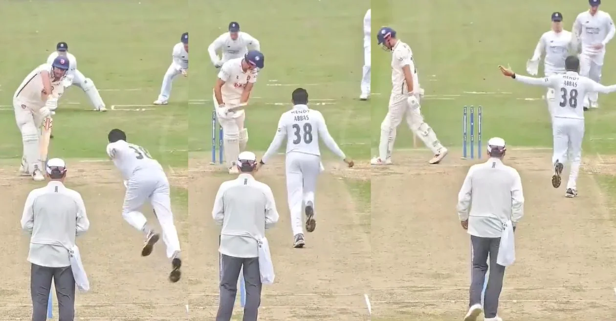 WATCH: Mohammad Abbas cleans up Alastair Cook with a beauty in County Championship 2023