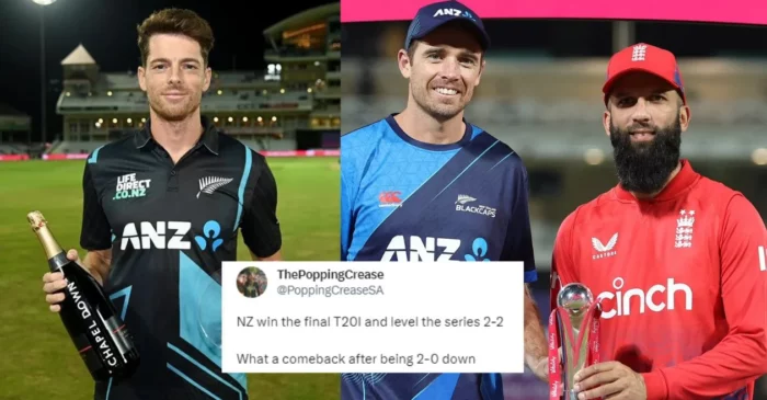 Twitter reactions: Mitchell Santner propels New Zealand to series-leveling win over England in 4th T20I