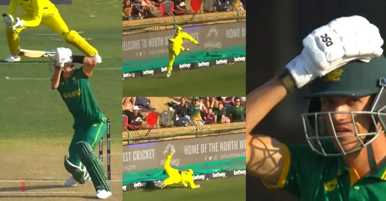 WATCH: Sean Abbott stuns Marco Jansen with a jaw-dropping catch during SA vs AUS 3rd ODI