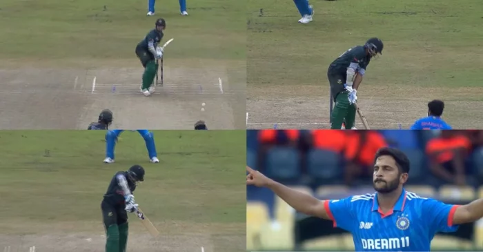 WATCH: Shardul Thakur produces a mesmerizing delivery to remove Shakib Al Hasan during IND vs BAN clash – Asia Cup 2023