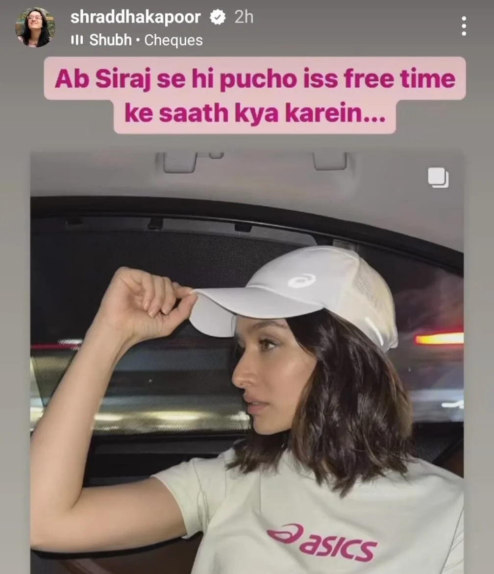 Shraddha Kapoor's Instagram Story