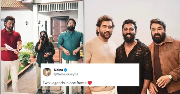 ‘Two legends in one frame’: Internet buzzes with excitement as cricket icon MS Dhoni joins superstar Mohanlal for an ad shoot