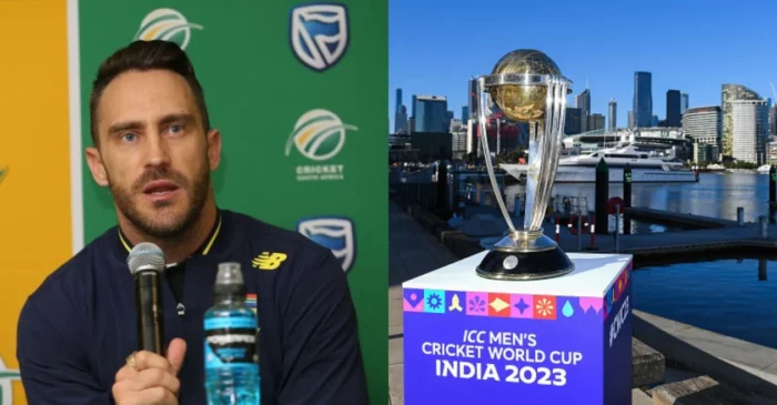 Faf du Plessis identifies four key bowlers for the ODI World Cup 2023