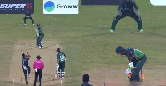 Asia Cup 2023 [WATCH]: Pakistan’s Babar Azam left in astonishment by Taskin Ahmed’s magnificent delivery | PAK vs BAN