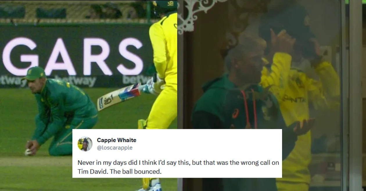 SA vs AUS 2023, 3rd ODI: Netizens react to Tim David’s controversial dismissal against South Africa