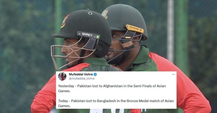 Twitter reactions: Bangladesh pip Pakistan in a thriller to bag Bronze medal in Asian Games 2023