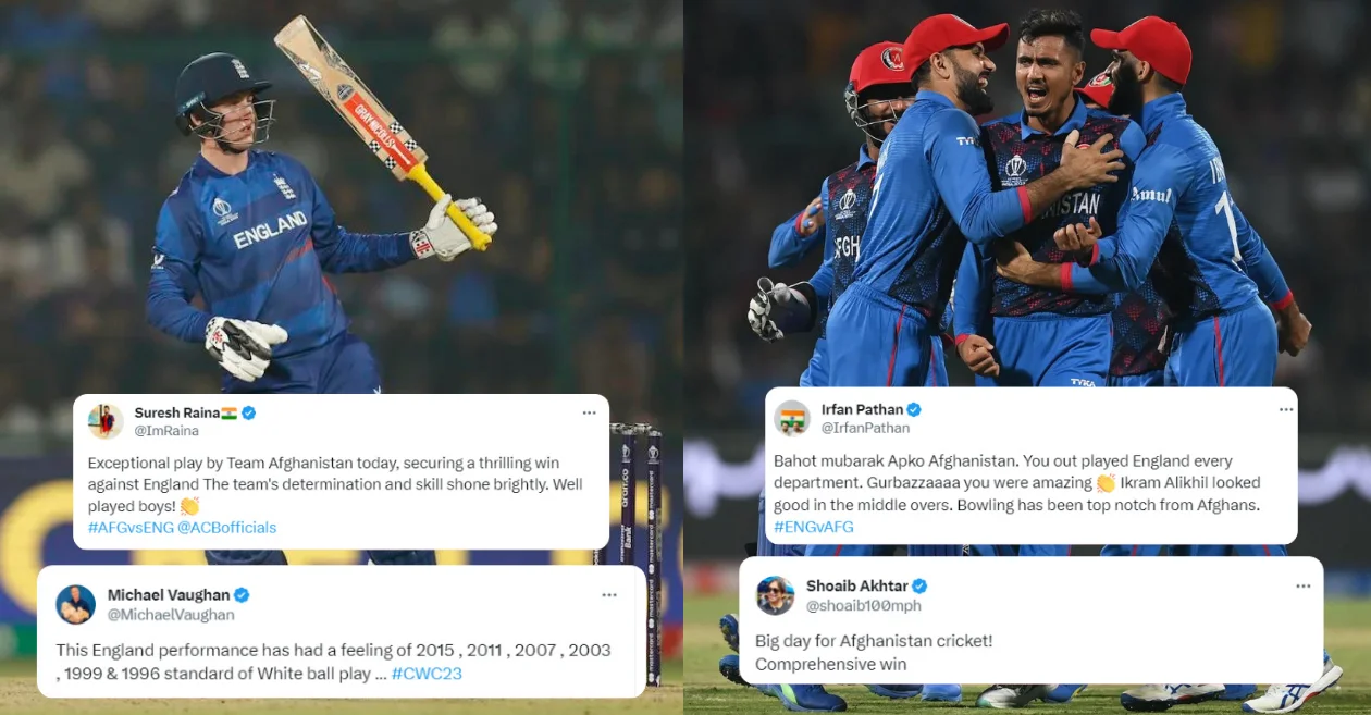 World Cup 2023: Twitter world goes mad as clinical Afghanistan upset England in Delhi