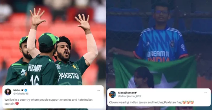 ODI World Cup 2023: Controversy erupts as fan wearing Team India jersey waves Pakistan flag in Hyderabad during PAK vs SL clash