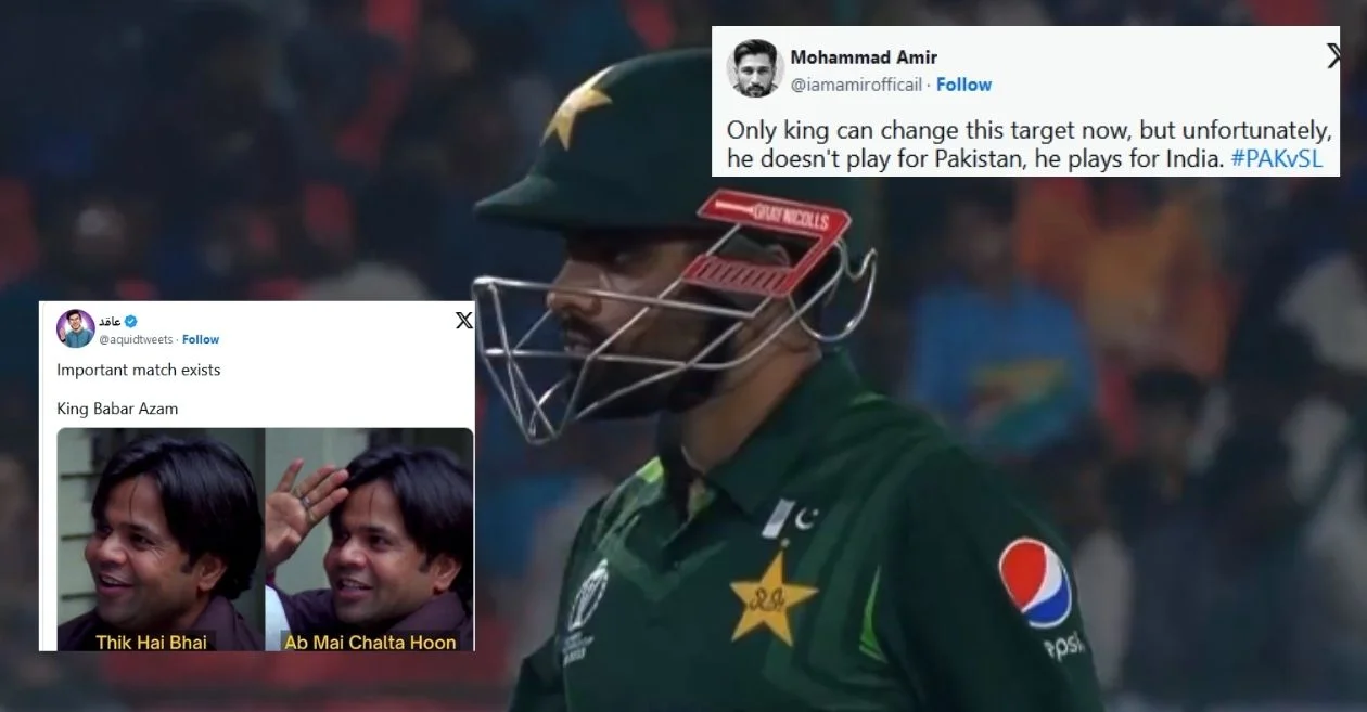 CWC 2023: Netizens spark meme fest as Pakistan captain Babar Azam exhibits flop show with the bat against Sri Lanka