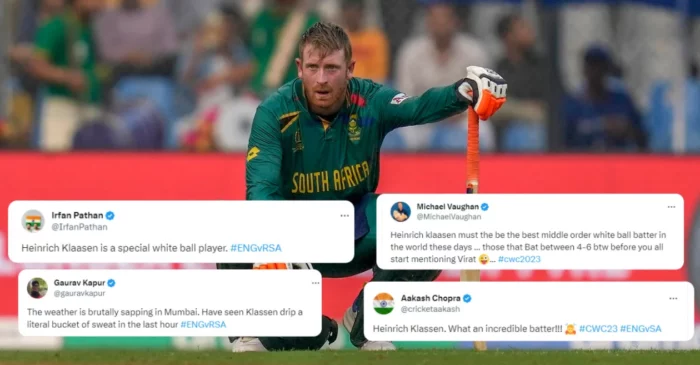Twitter Reactions: Heinrich Klaasen, Marco Jansen light up Wankhede with their stunning batting display – ENG vs SA, ODI World Cup 2023