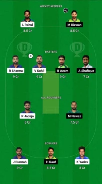 IND vs PAK Dream11 Team