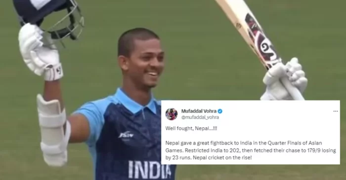 Twitter reactions: Yashasvi Jaiswal’s blazing ton guides India to semifinal with 23-run win over Nepal in Asian Games