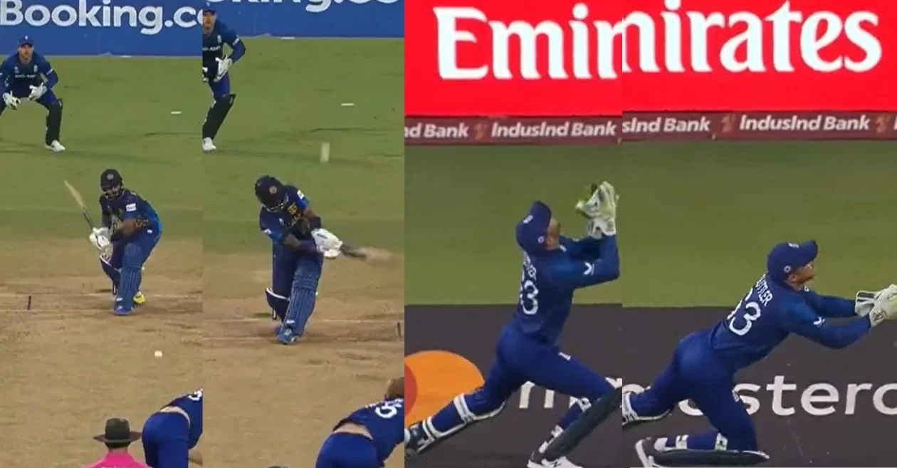 World Cup 2023 [WATCH]: Jos Buttler takes a spectacular backward-running catch to dismiss Kusal Mendis during ENG vs SL match