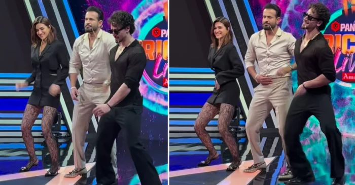 WATCH: Irfan Pathan dances to the tunes of ‘Hum Aaye Hain’ with Ganapath actors Kriti Sanon and Tiger Shroff