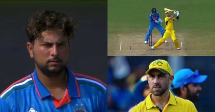 ODI World Cup 2023 [WATCH]: Kuldeep Yadav outfoxes Glenn Maxwell with a brilliant delivery in IND vs AUS game
