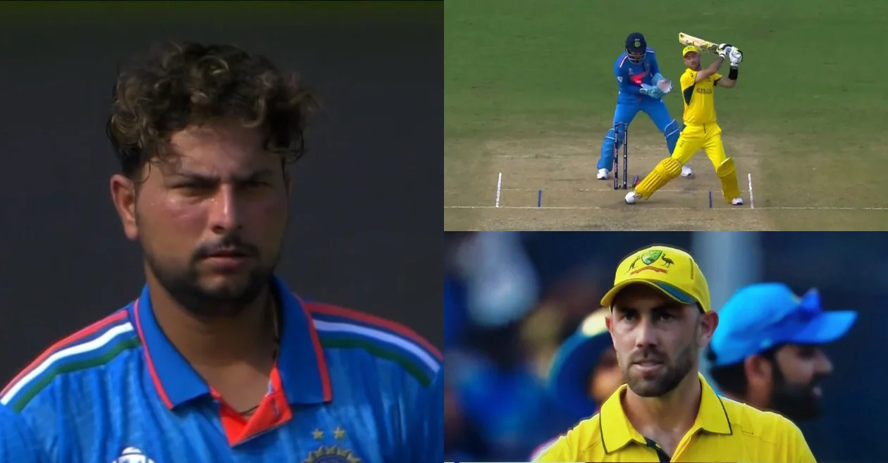 ODI World Cup 2023 [WATCH]: Kuldeep Yadav outfoxes Glenn Maxwell with a brilliant delivery in IND vs AUS game