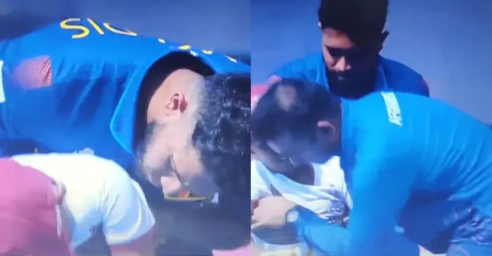 ODI World Cup 2023 [WATCH]: Kusal Mendis’ touching gesture as child faints during national anthems in AFG vs SL match