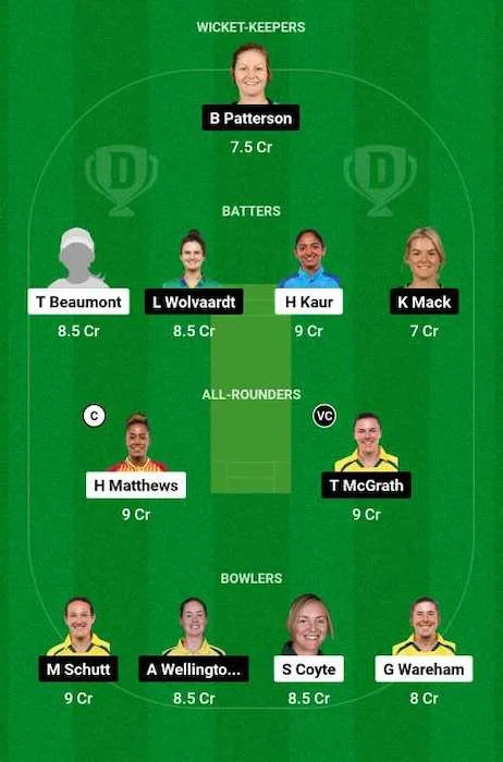 SS-W vs MS-W Dream11 prediction: Get playing XI and fantasy team