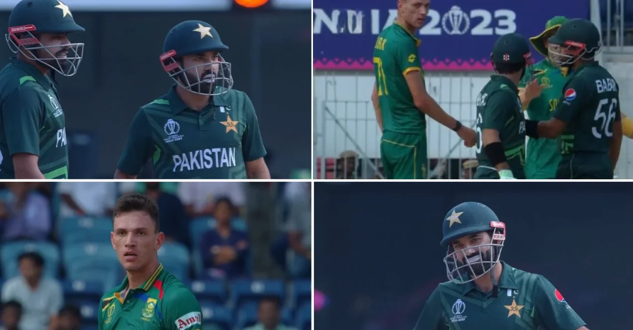 World Cup 2023 [WATCH]: Muhammad Rizwan and Marco Jansen get involved into heated verbal altercation during PAK vs SA clash
