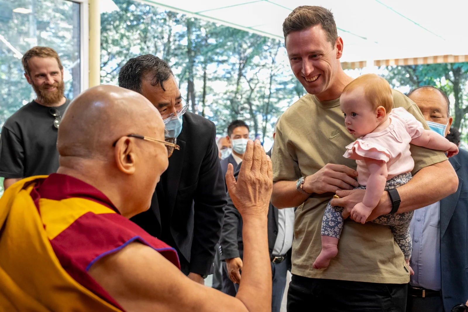Matt Henry with the Dalai Lama