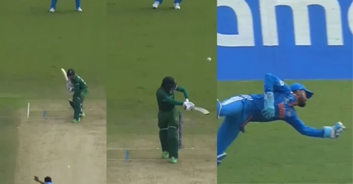 World Cup 2023 [WATCH]: KL Rahul takes a one-handed blinder to dismiss Mehidy Hasan Miraz during IND vs BAN clash